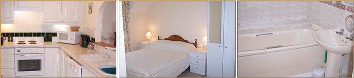 Kitchen, Bedroom & Bathroom