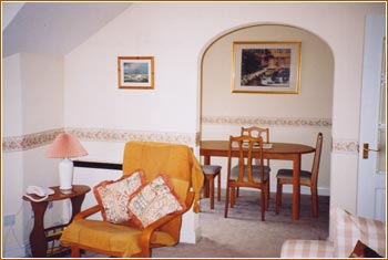 The lounge to the dining area